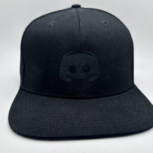 DISCORD Hat Cap SnapBack Adjustable Black OSFM NWT. GR58
